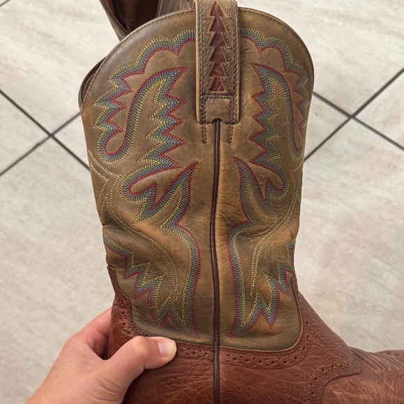 Ariat Brown and Tan Cowboy Boots - Picture 5 of 5